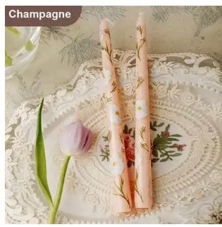 Hand painted tapers