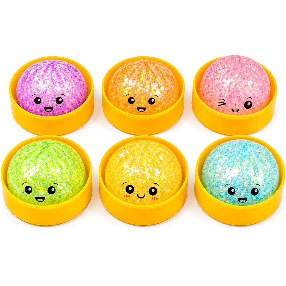 12PCS - Light Up Bao Bun Dumpling Squeeze Stress Relief Toy