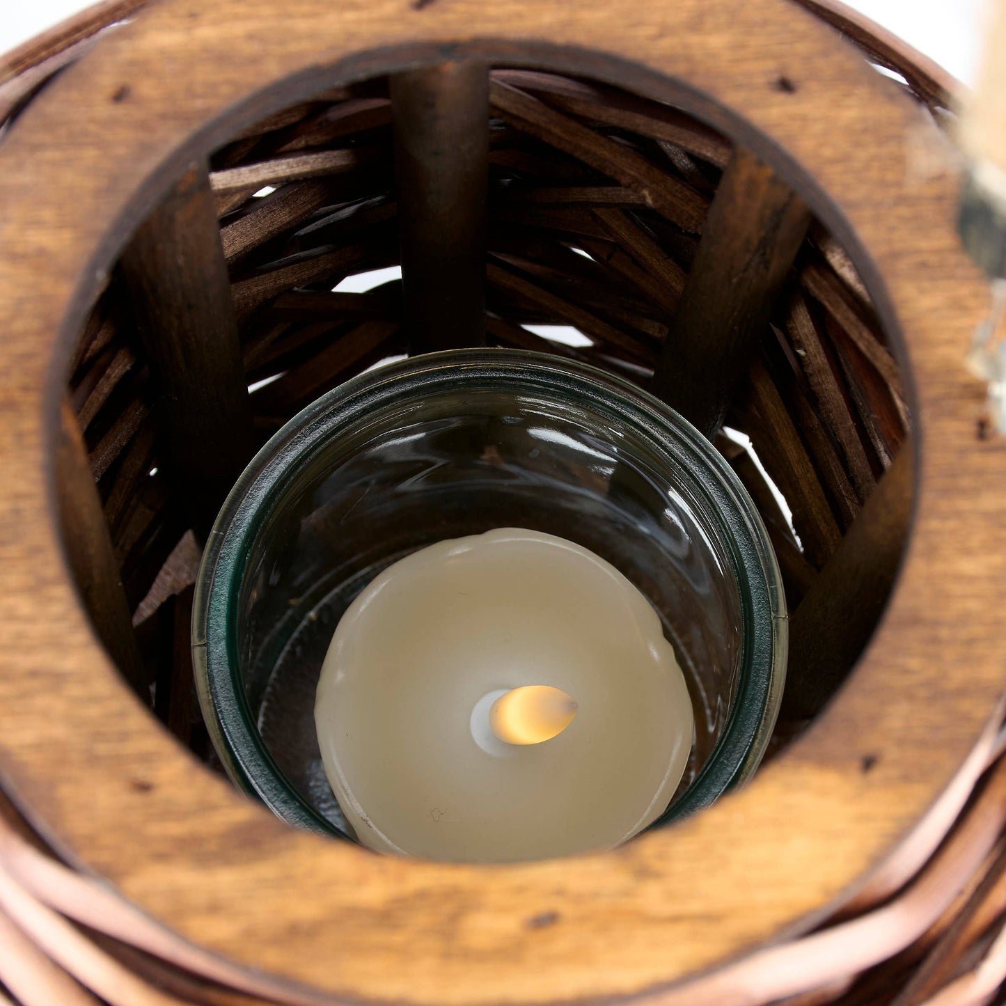 Dark Wicker Lantern