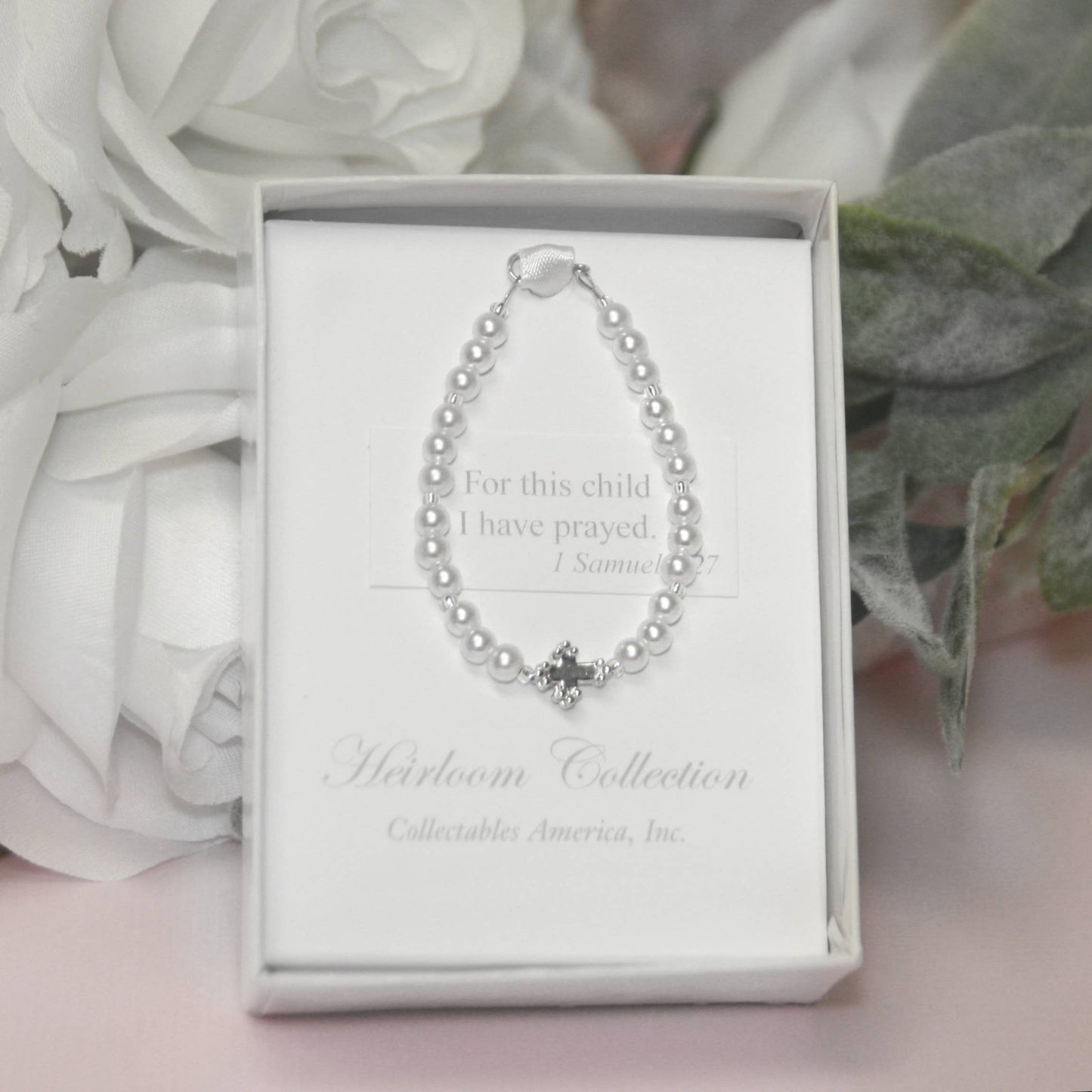 “For this Child I Have Prayed” Pearl Bracelet