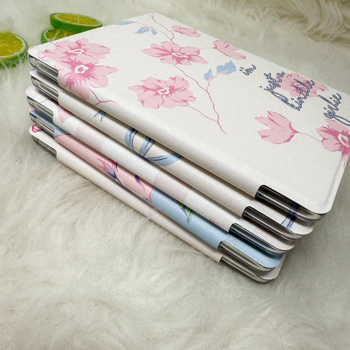 The Girlie Collection Kindle Case | Floral & Bow Clear Back