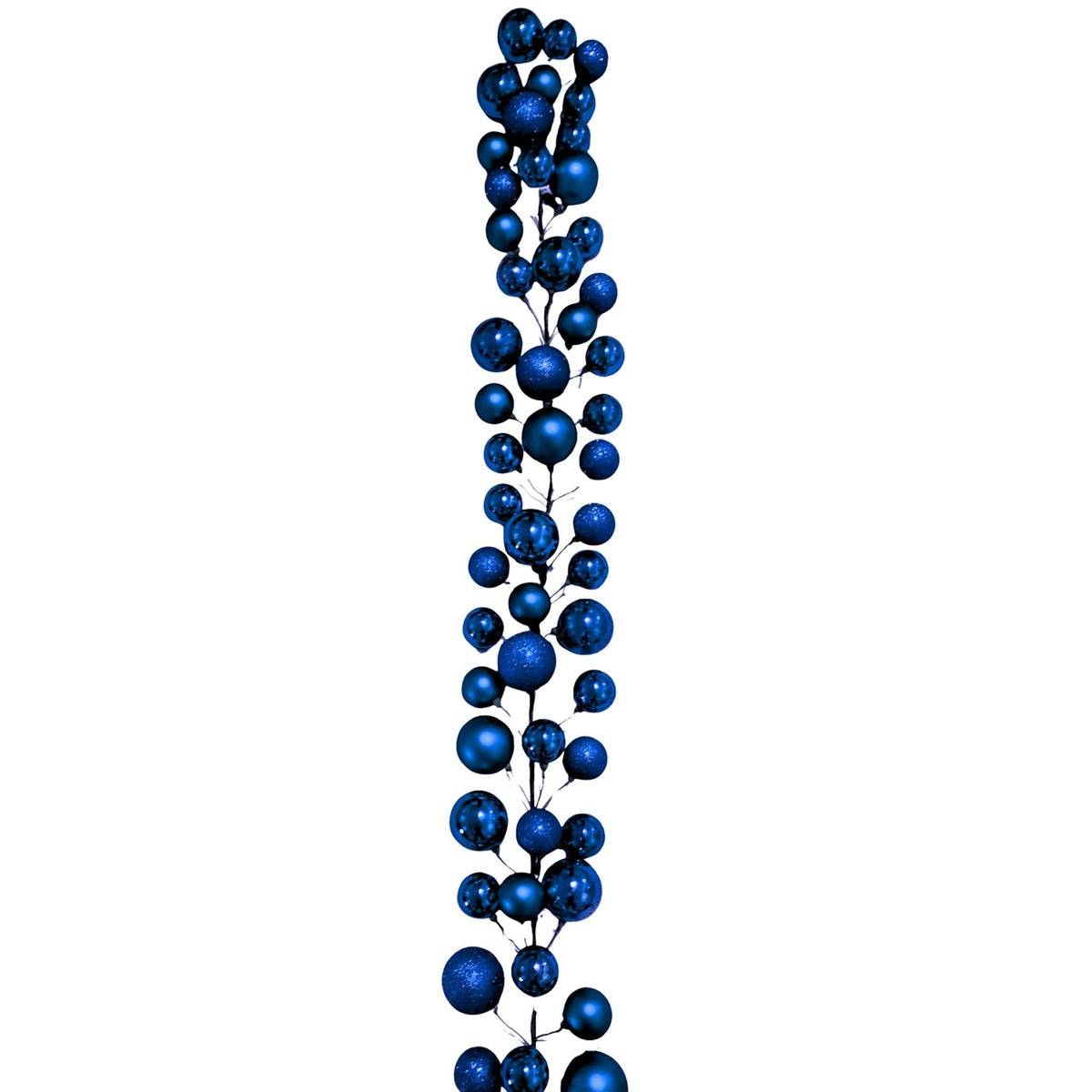 70.8" Ball Garland Navy Mixw/ 70mm - 100mm Balls