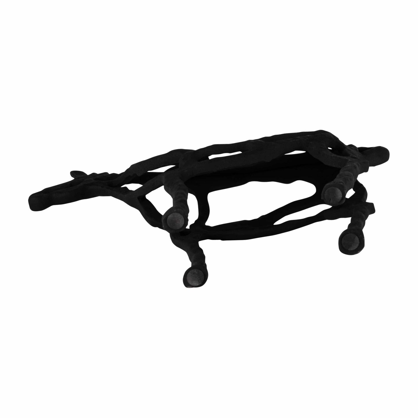 Decorative Sculpture - Black Metal Horse Illusion, 14 in.