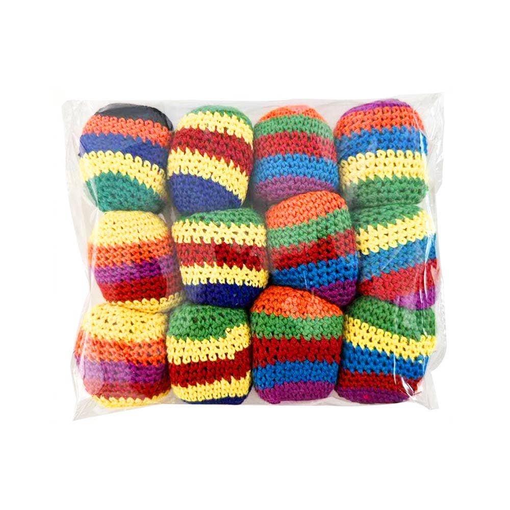 12PCS - Crochet Hacky Sack Toy Balls