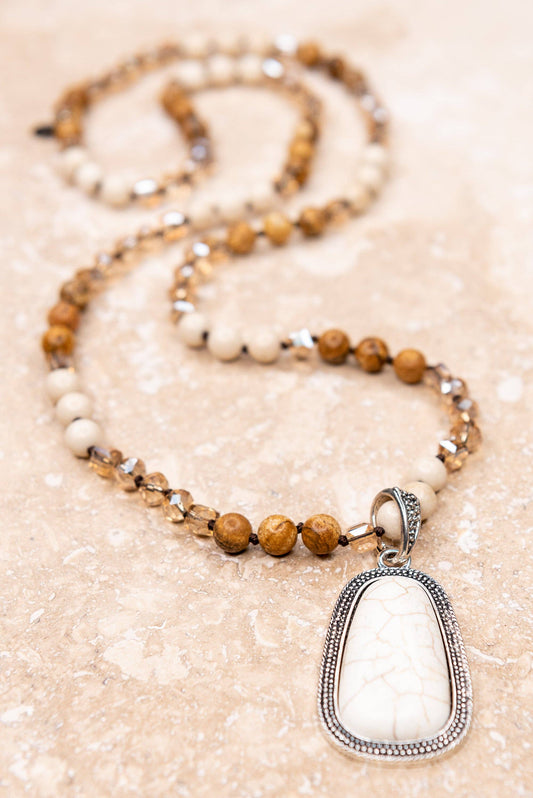 Adele Necklace in White