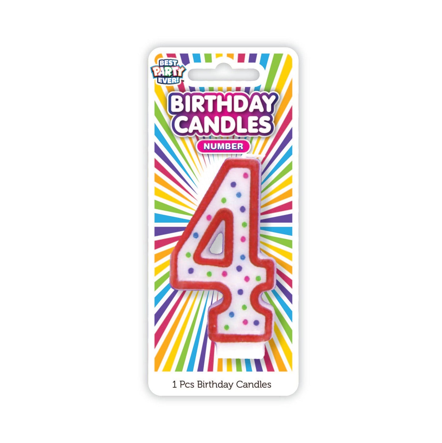 Number Birthday Candles 4