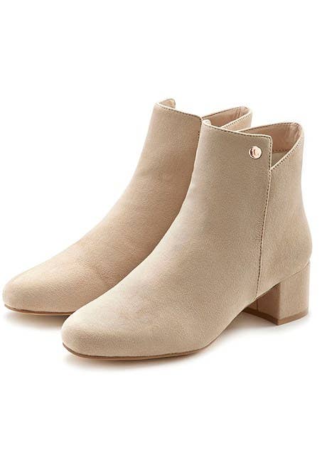 Women's Faux Suede Booties - LASCANA
