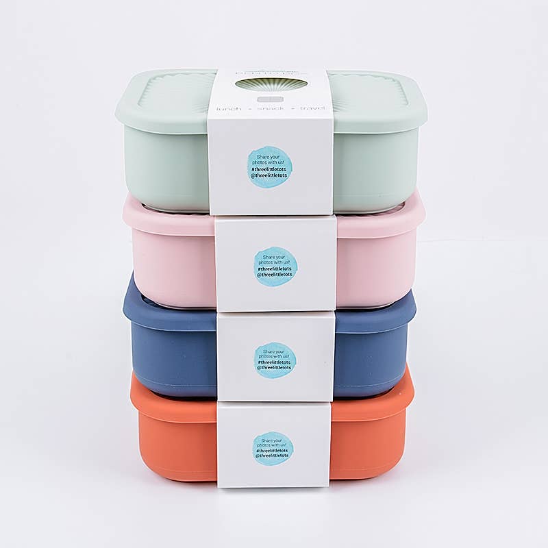 Ballet Pink Silicone Bento Lunch & Snack Box