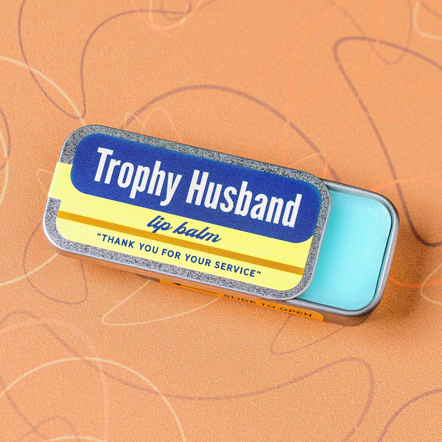 Trophy Husband Lip Balm | Funny Old School Tin
