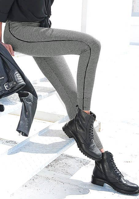 LASCANA Women's Detailed Combat Boots