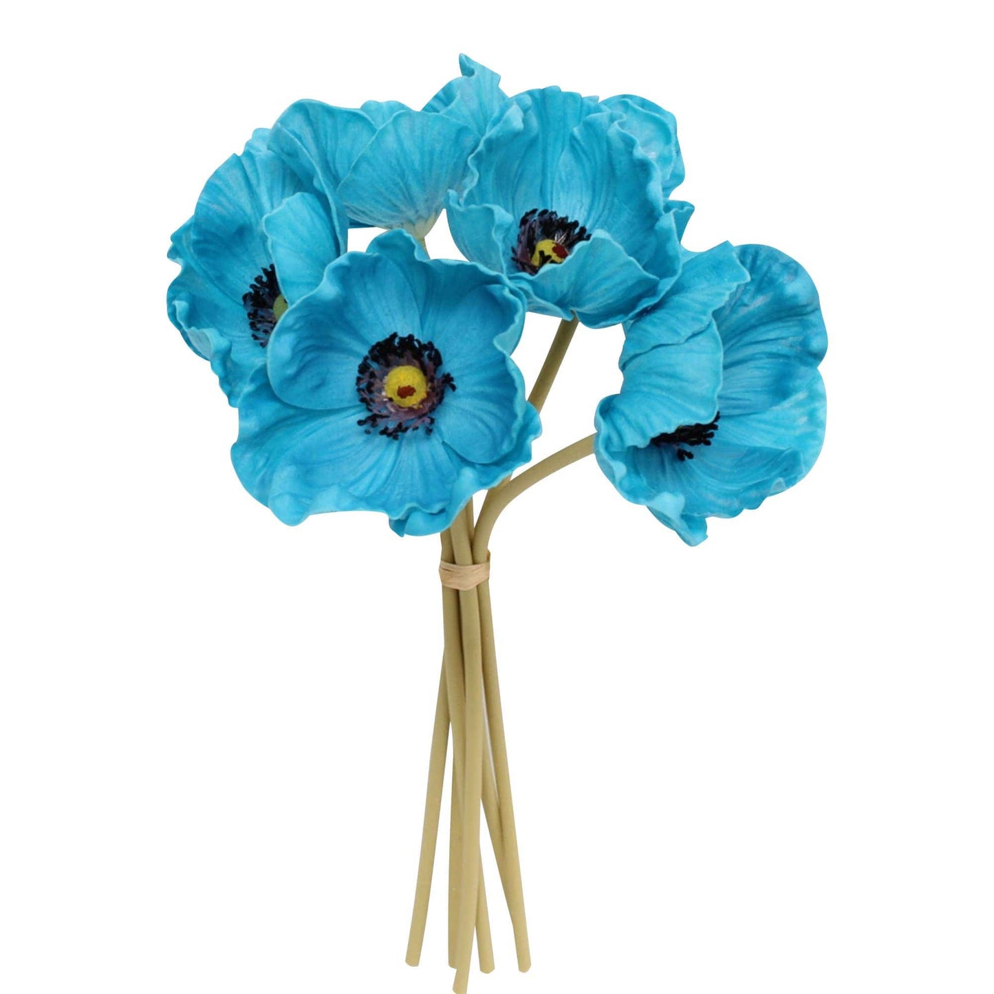 10"-11" Real Touch Poppy-6 stems per bundle