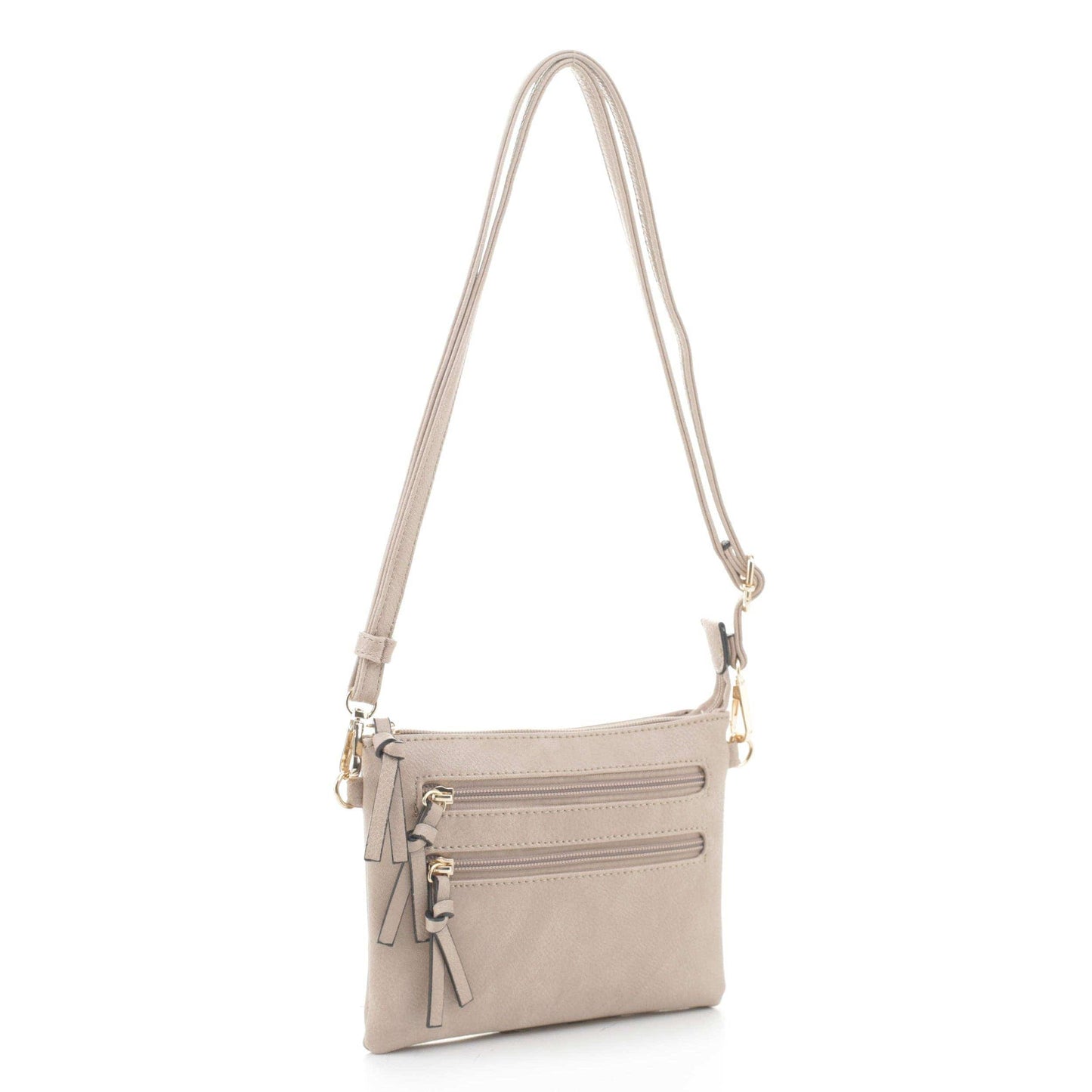 FC20136 Multi-zipper Crossbody Bag