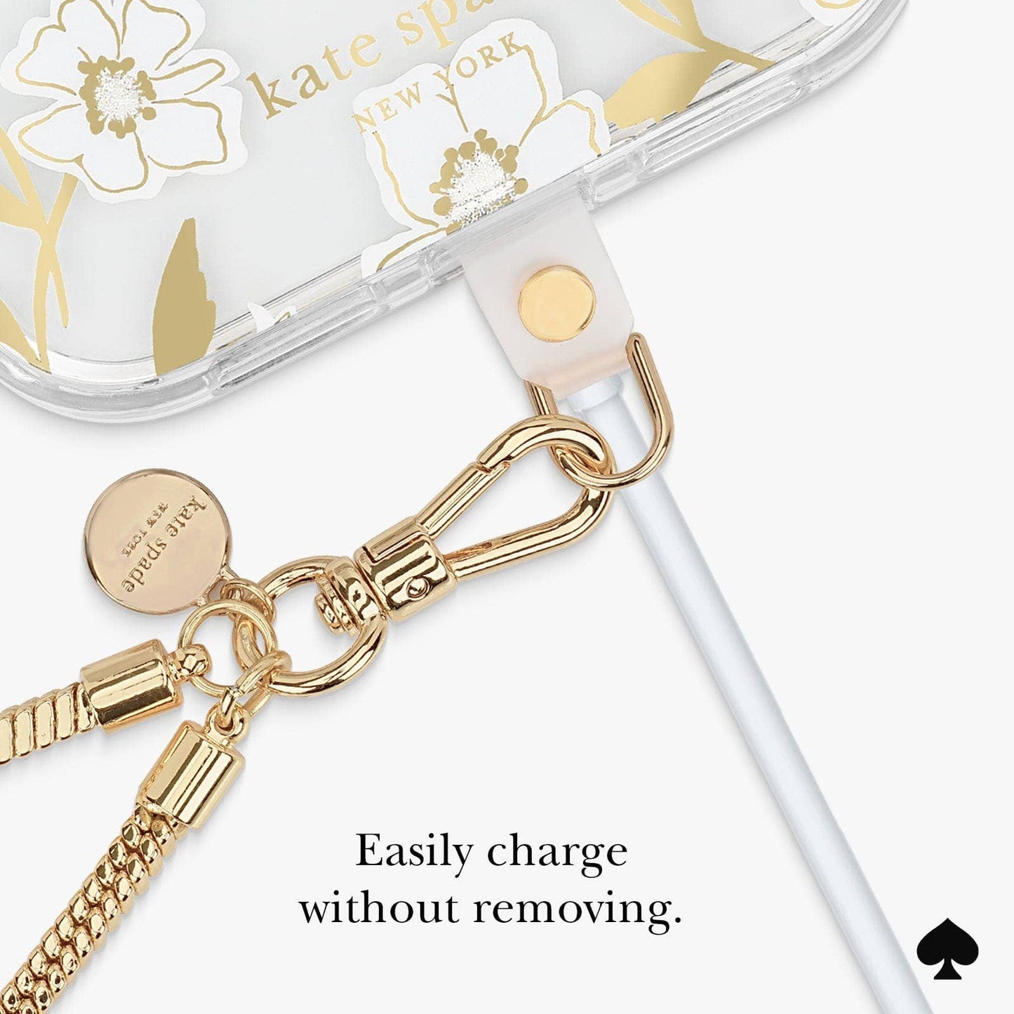 Kate spade new york Heart of Gold Phone Charm