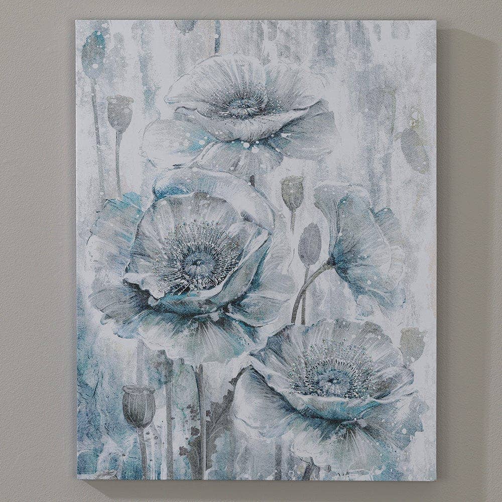 Crystal Poppies Canvas Print