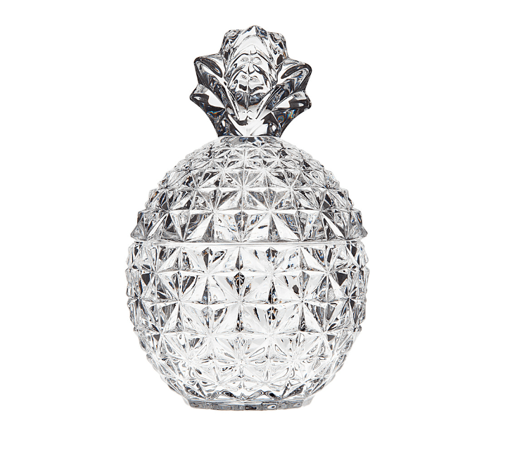 Pineapple Covered Box / Dish - Coastal Decor