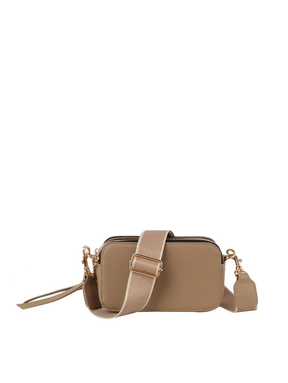 Double zip crossbody bag