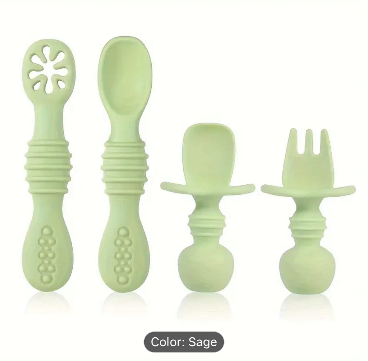 Silicone Spoon & Fork Set