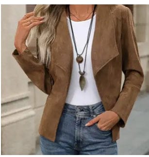 Faux Suede Jacket