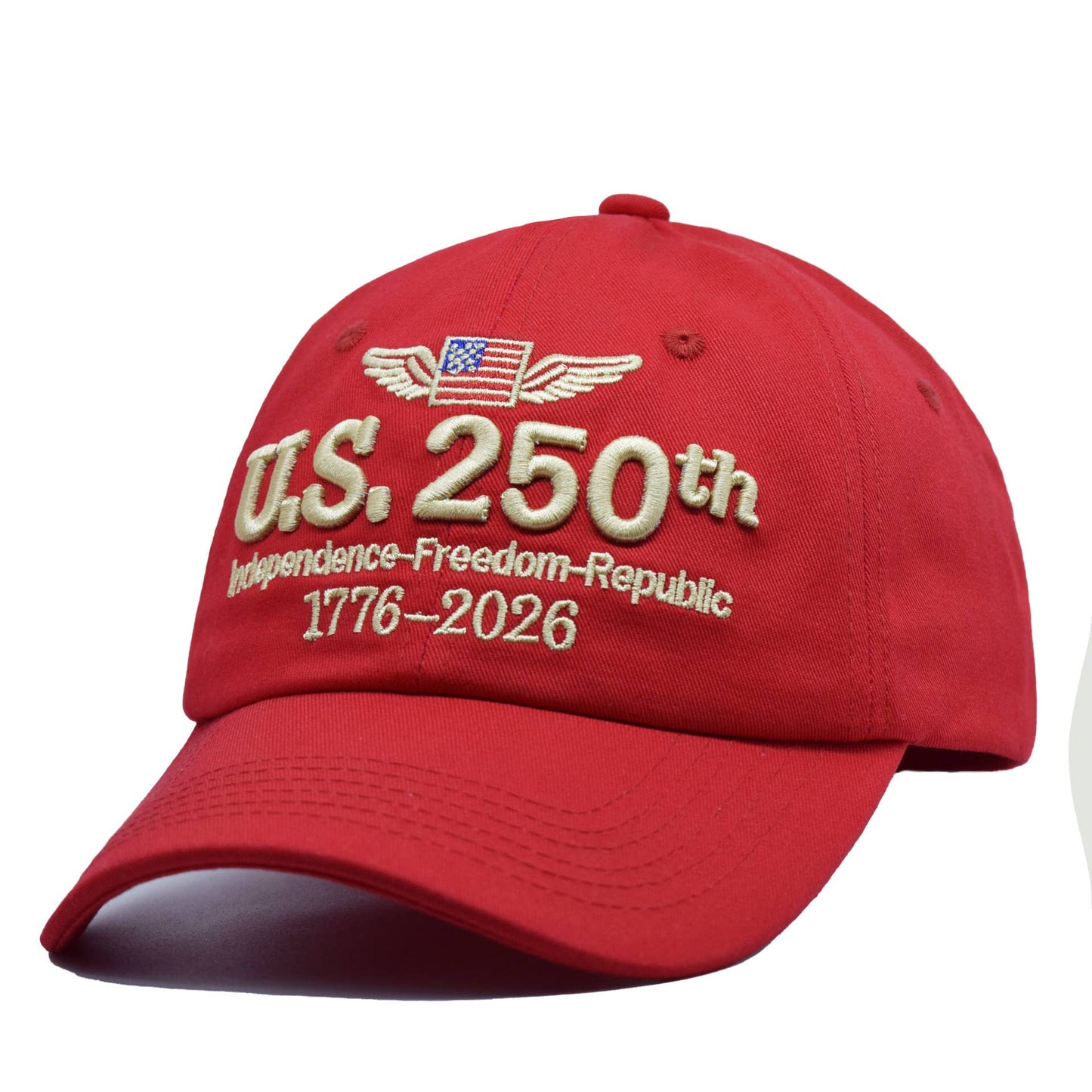 250th Anniversary Flag Embroidered Baseball Cap