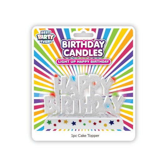 Light Up Happy Birthday Cake Topper