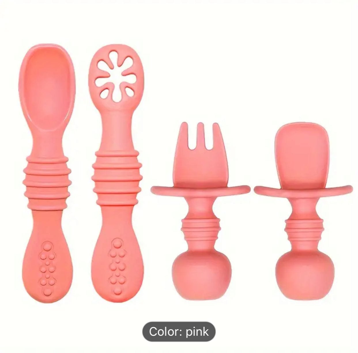 Silicone Spoon & Fork Set