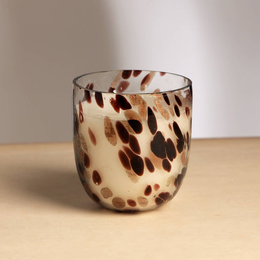 Ethereal Splutter Glass Scented Wax Candle