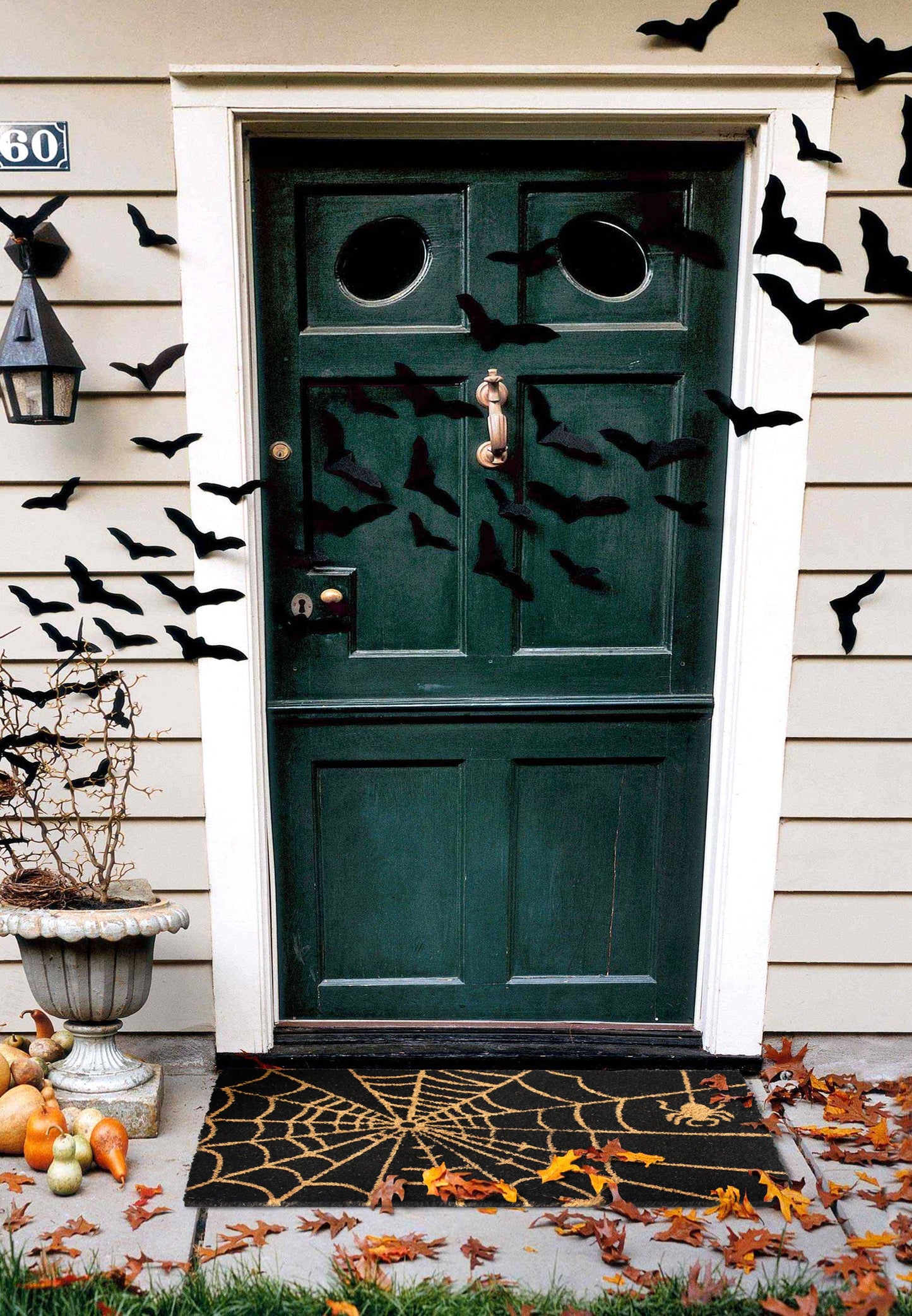 Natural Tufted Spider Web Doormat, 18" x 30"