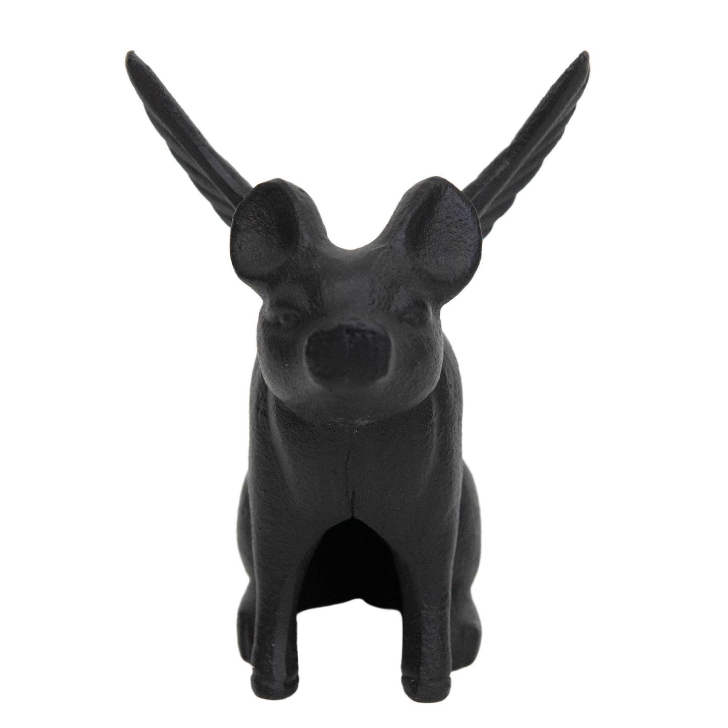 Flying Pig Farmhouse Black Cast Iron Decorative Figure