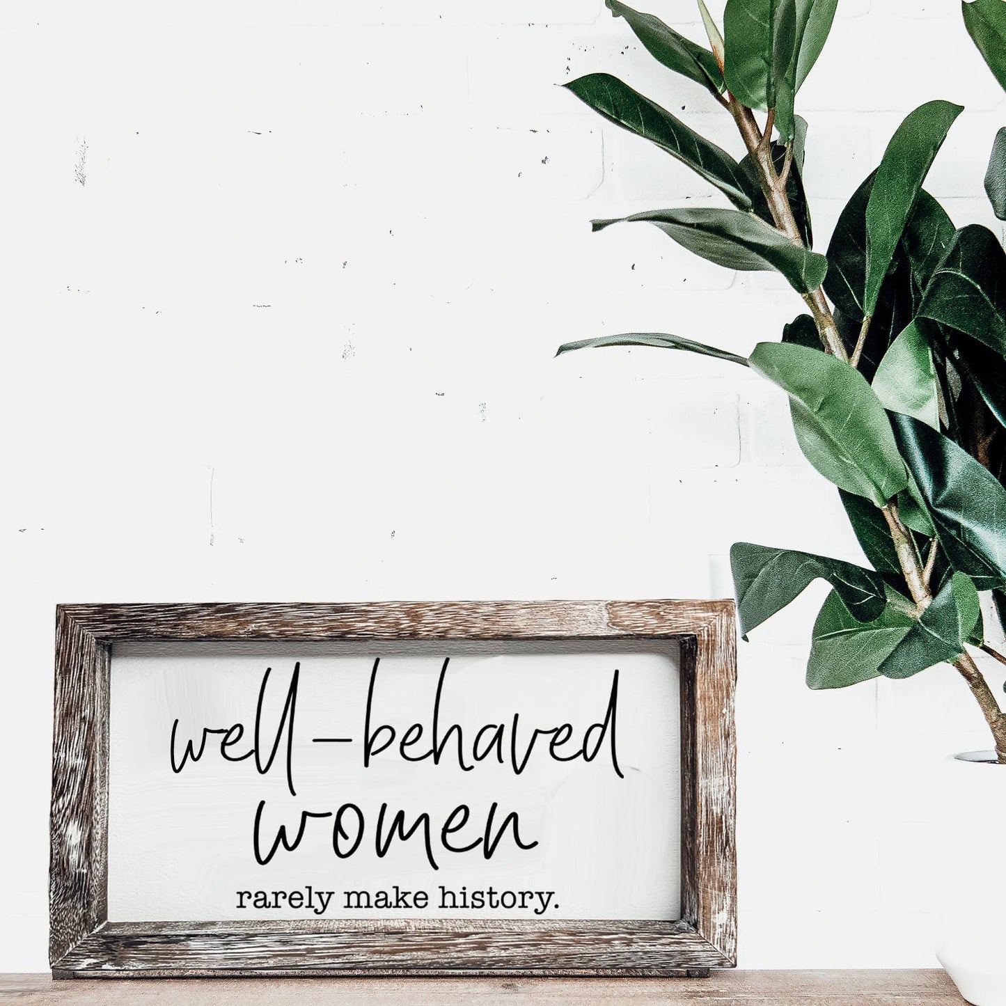 Wooden Sign For Home, Funny Home Decoration Wall + Shelf Art