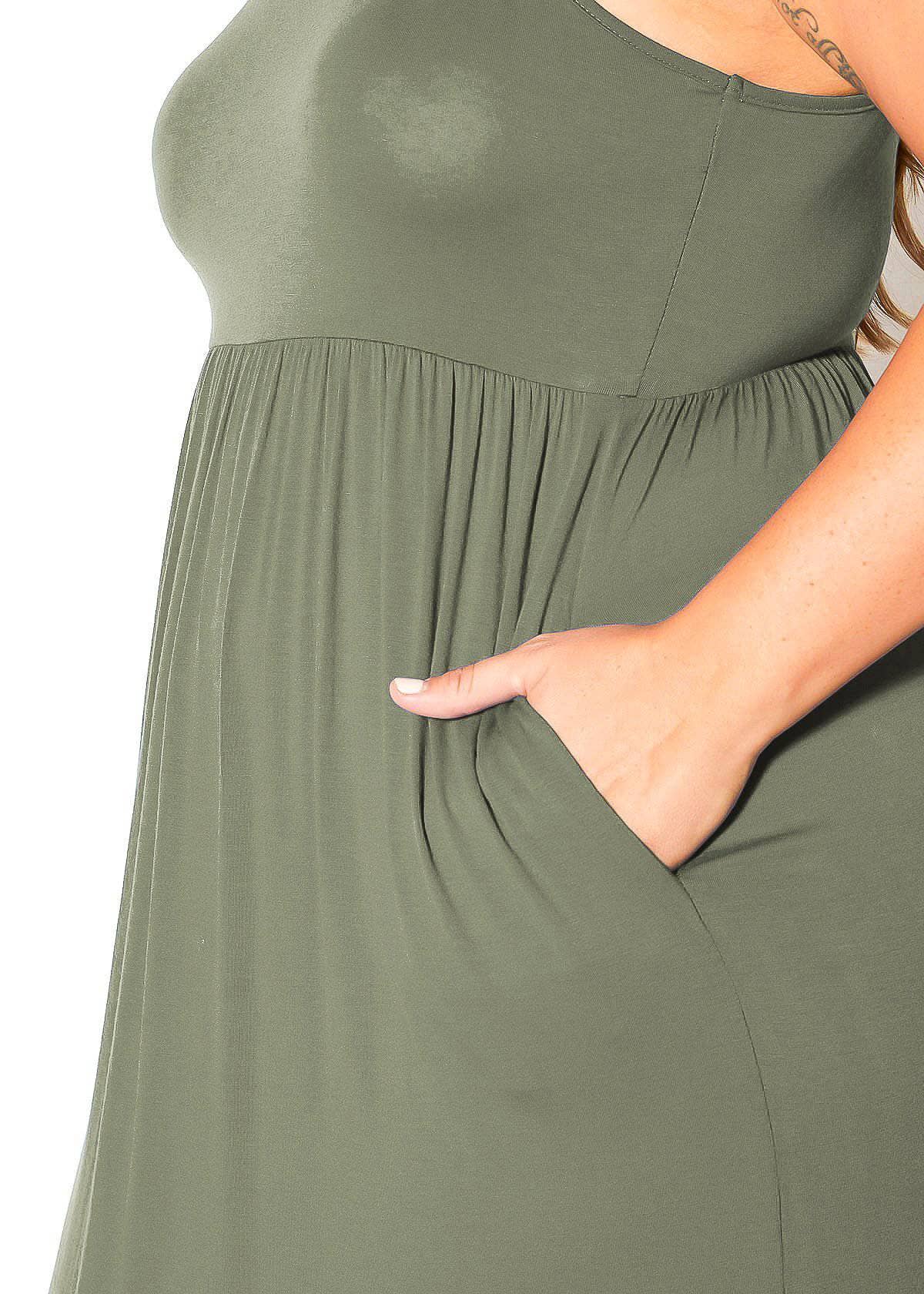 Bellatrix Plus Size Women's Sleeveless Pleated Maxi Dress