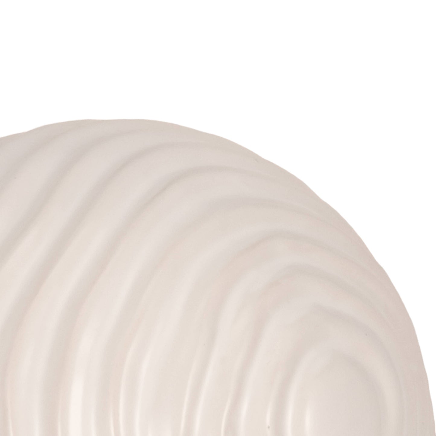 White Ceramic Round Ribbed, 4/5/6 in.