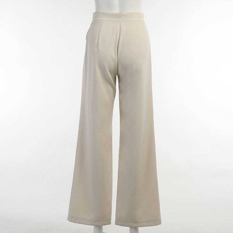 Solid High Waist Loose Sports Women Daily Pants CC21172PF