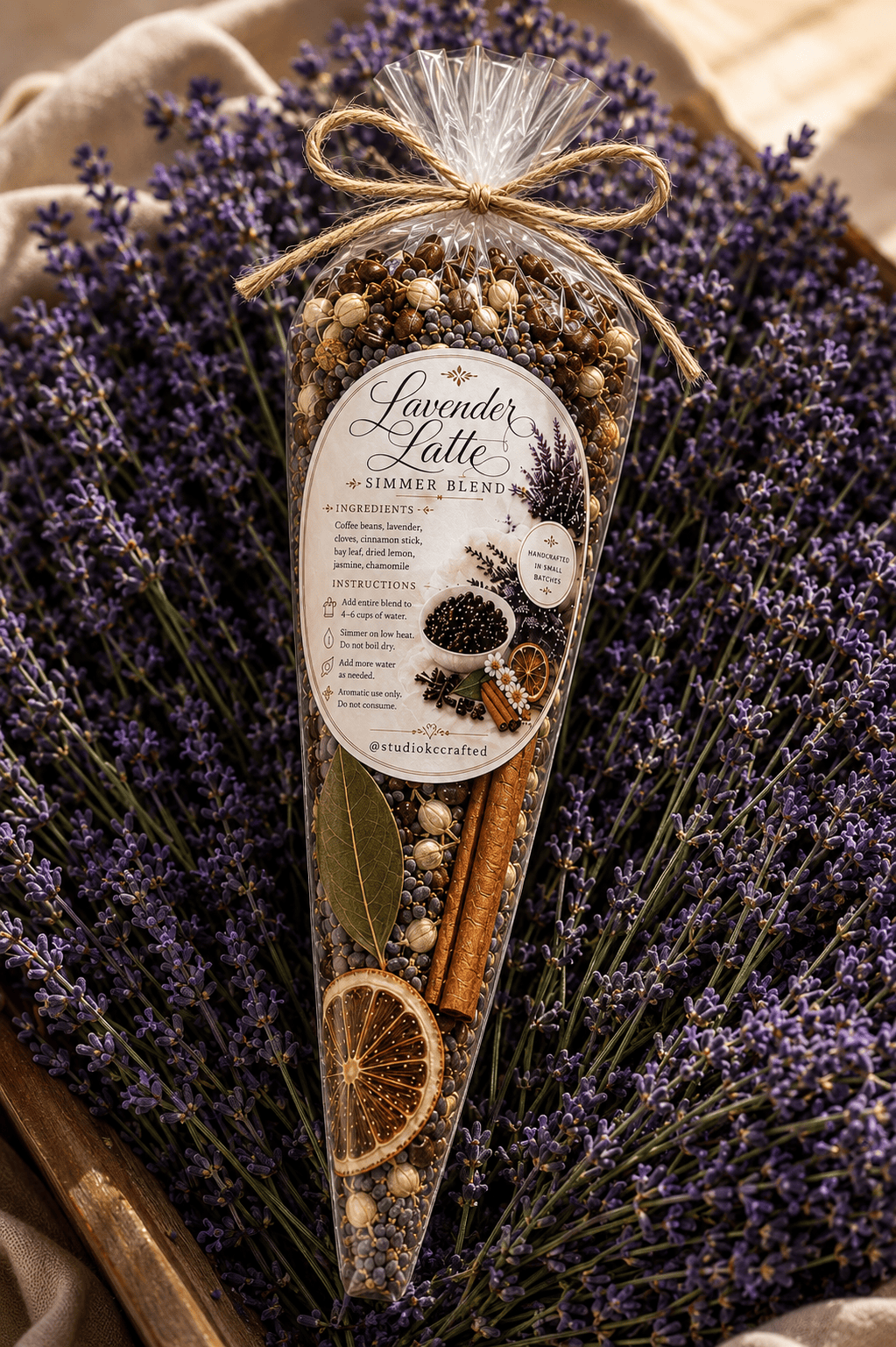 Lavender Latte Simmer Blend, Coffee House Scent, cozy fall,