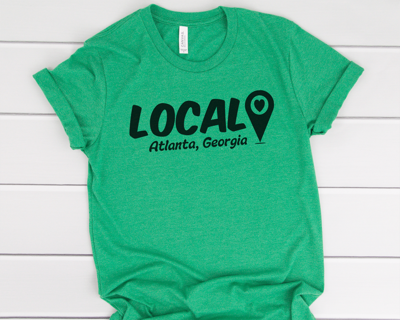 Sip and Shop Map Pin Tee