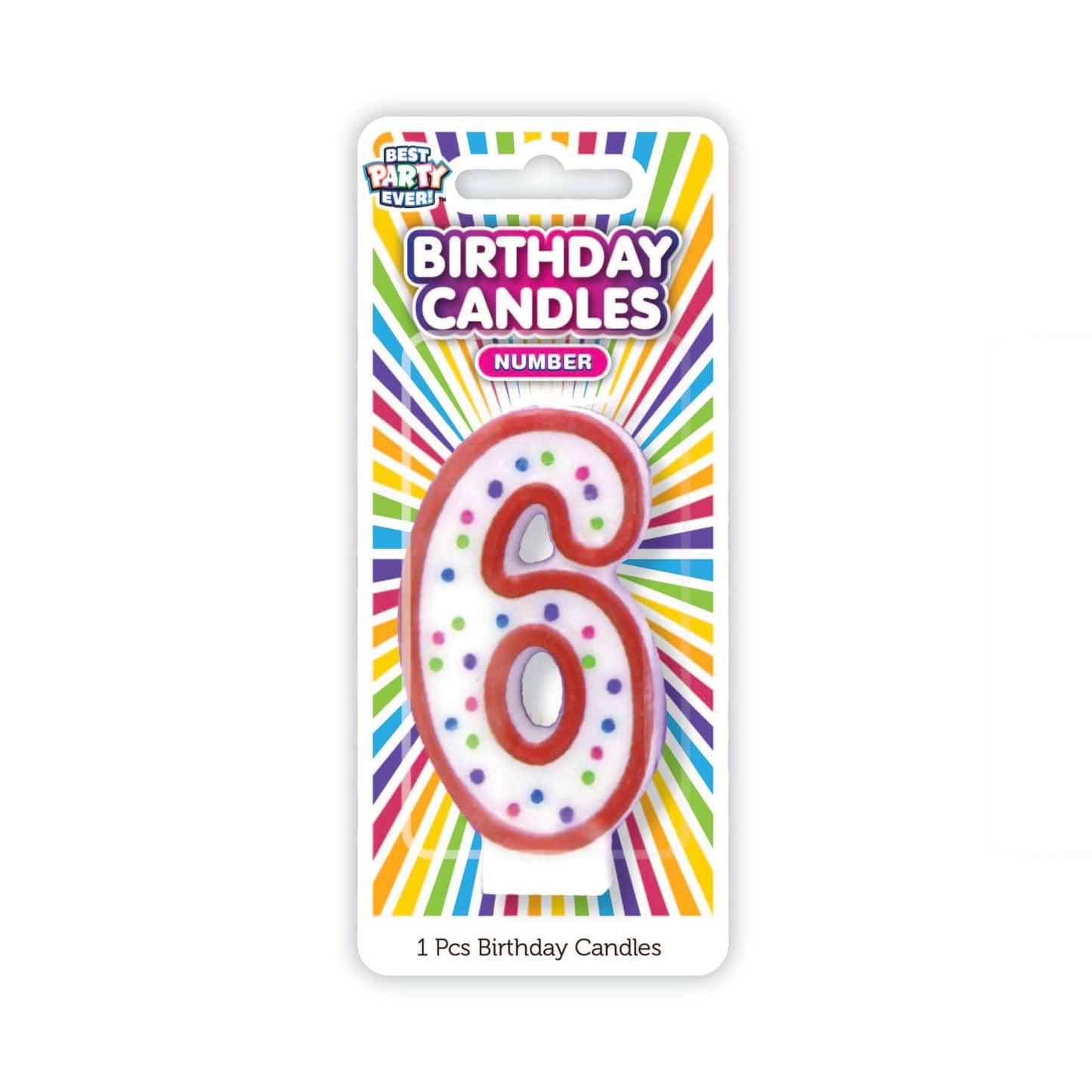 Number Birthday Candles 6