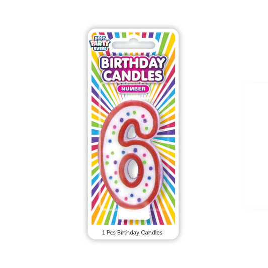 Number Birthday Candles 6