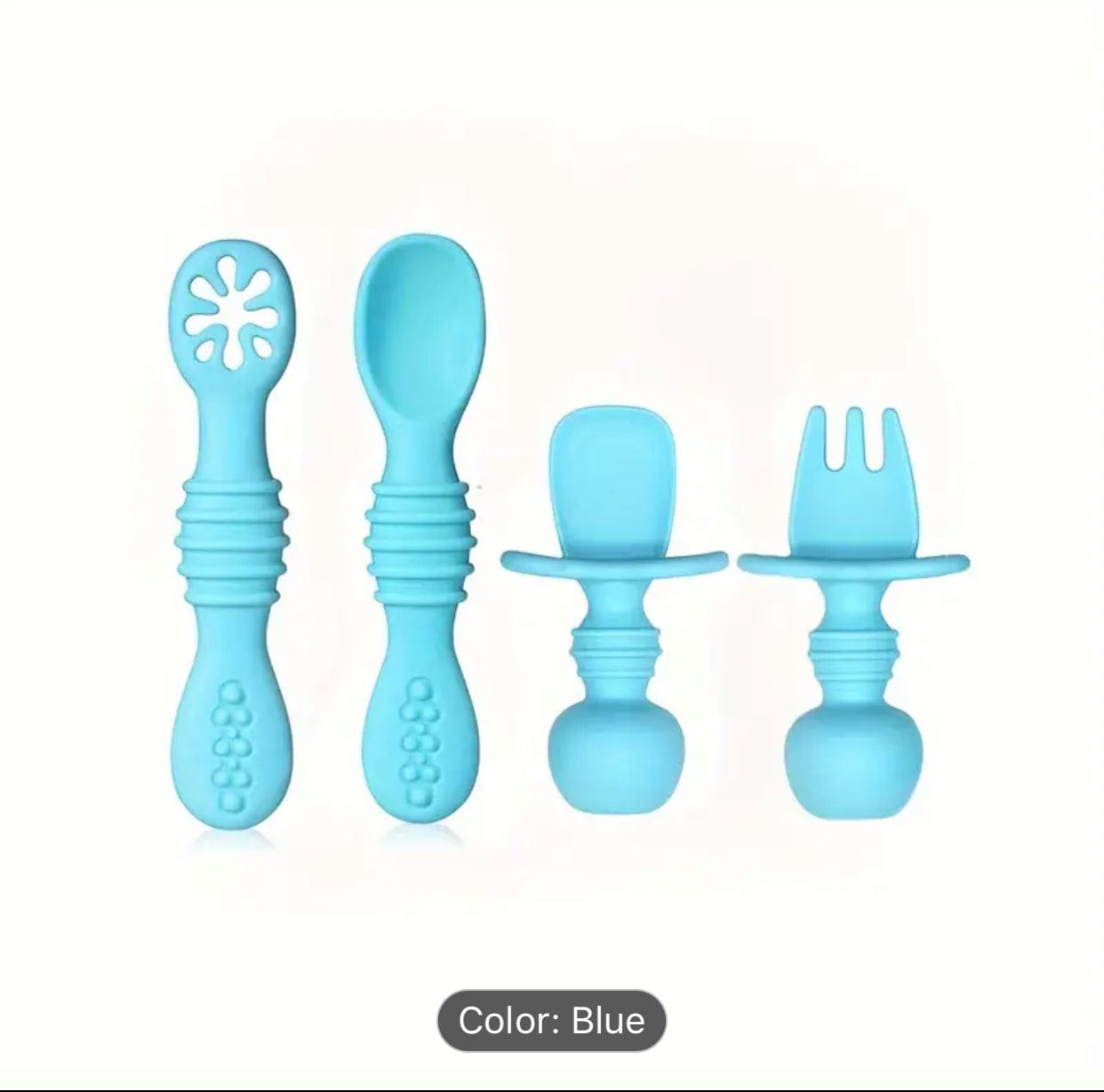 Silicone Spoon & Fork Set
