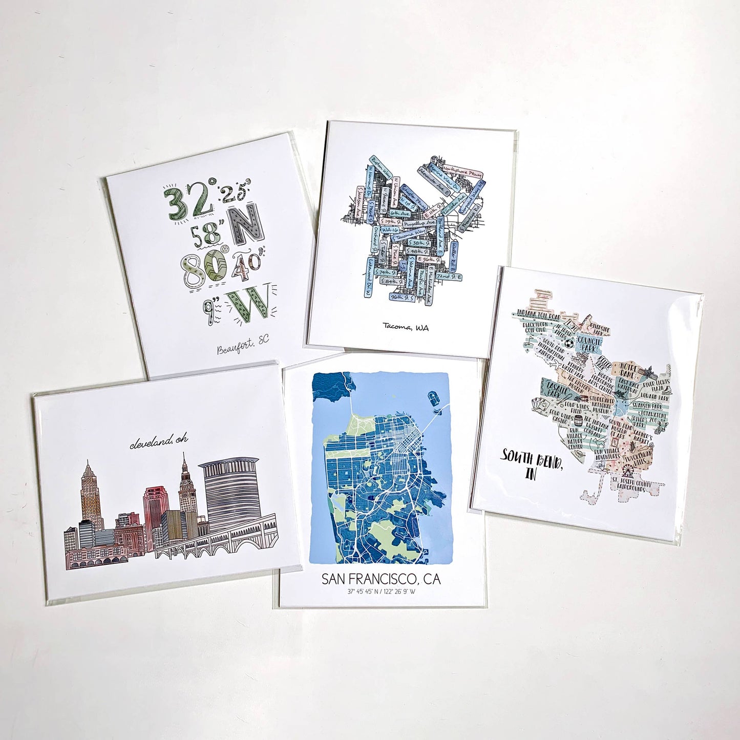 Wendell City Map Print -