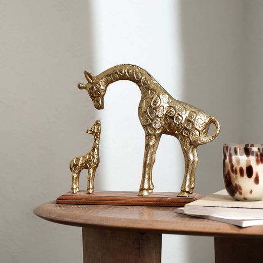 Decorative Giraffe Sculpture-Animal Figurine-11x4.5x11"
