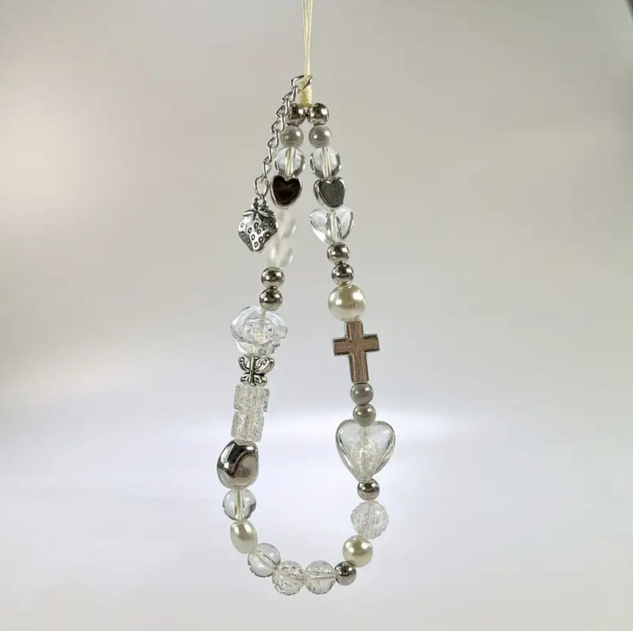 2 Glass Beaded Phone Tethers