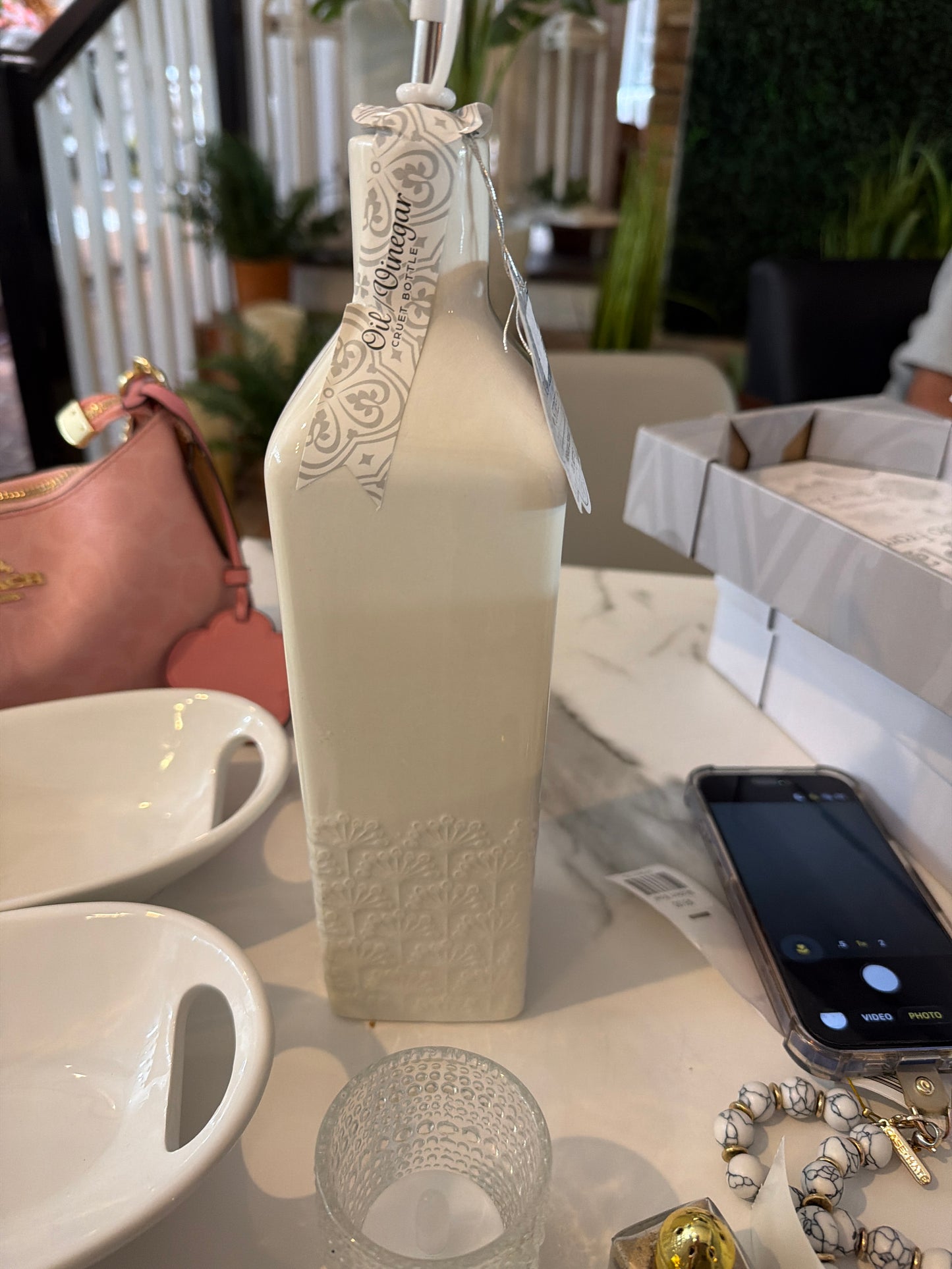 White Oil Bottle