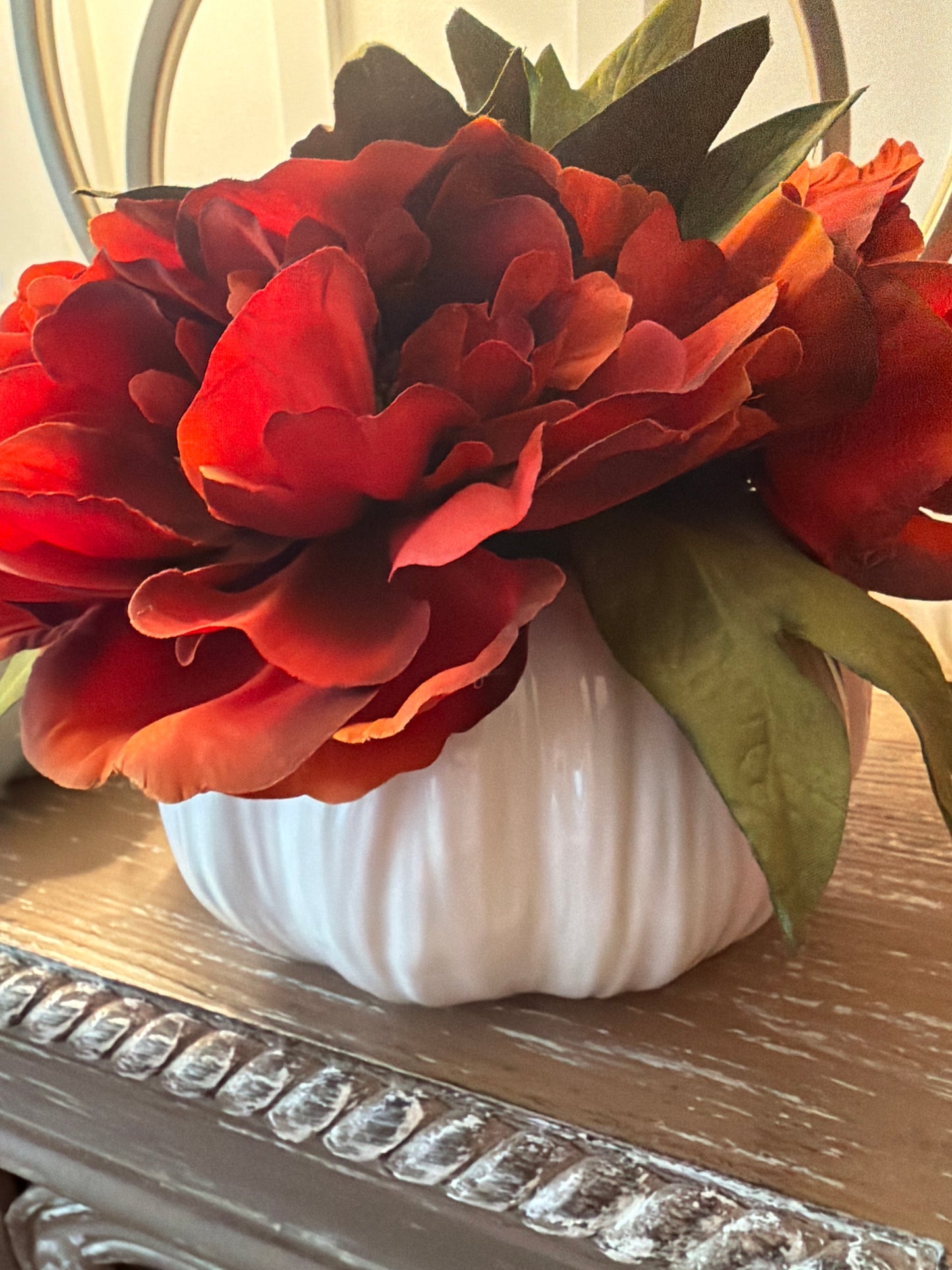 Floral Silk Pumpkin
