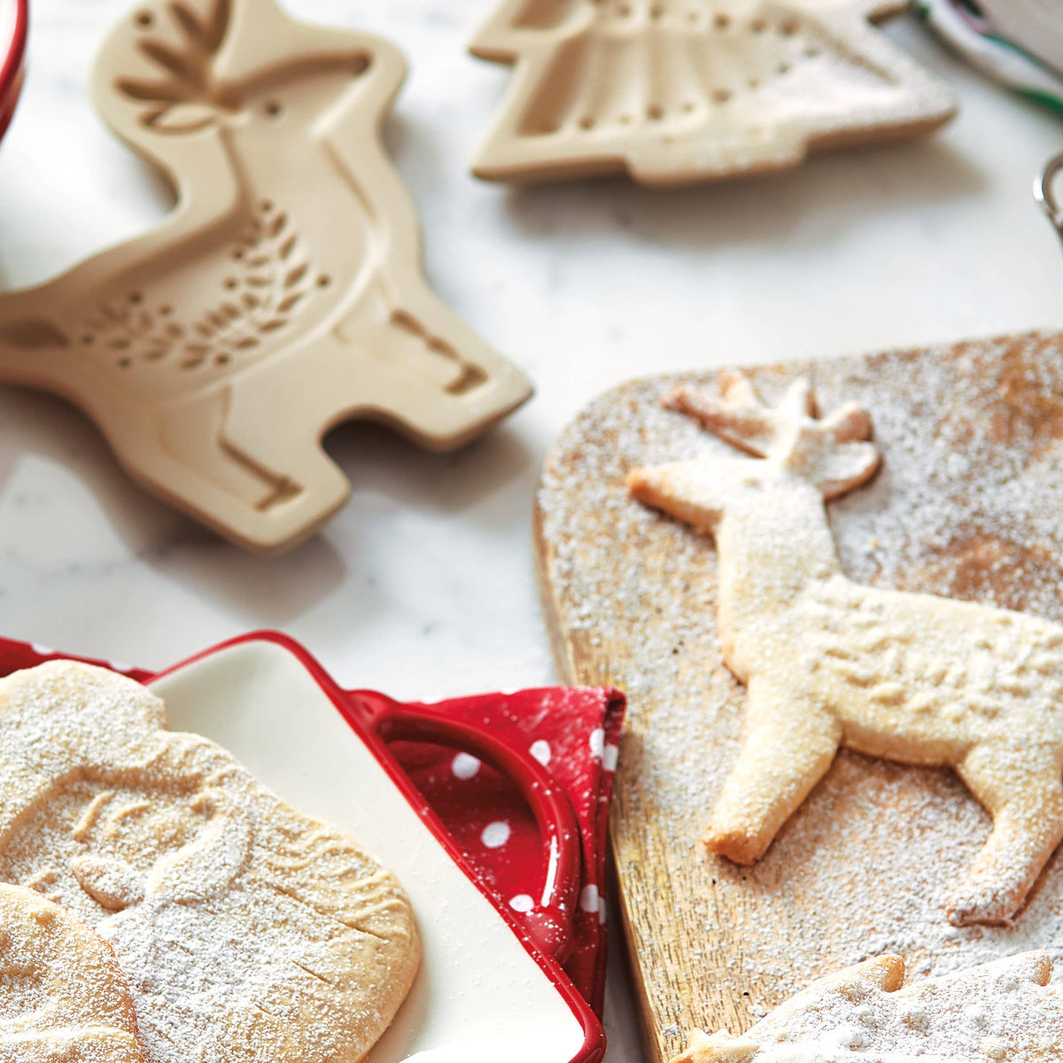 Snowman Heirloom Cookie Mold Natural Stoneware