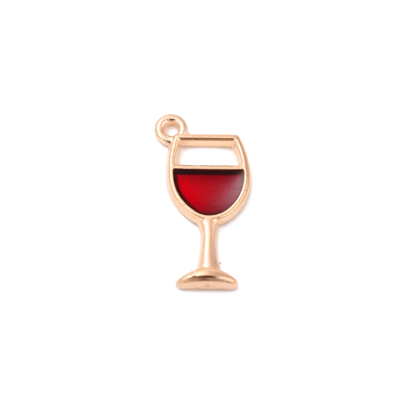 Gold Wine O'Clock Charm
