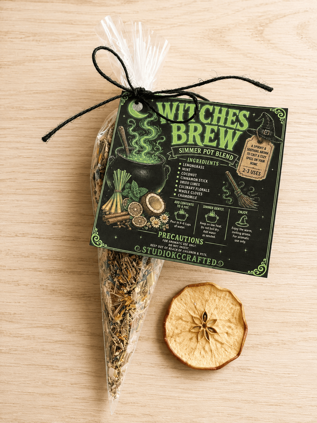 Witches Brew Simmer Pot Blend, Halloween Home Fragrance, Witchy Fall Décor, Botanical Stovetop Potpourri, Halloween Gift