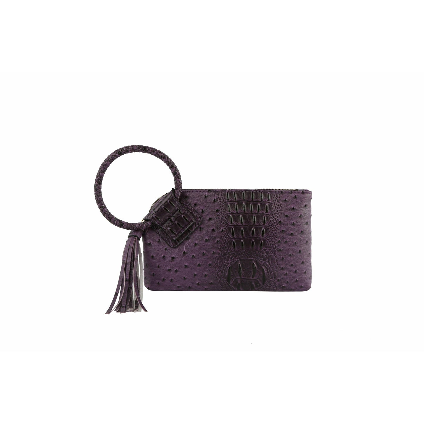 HF  Tassel Accented Embossed Wristlet Clutch  JYV-0374