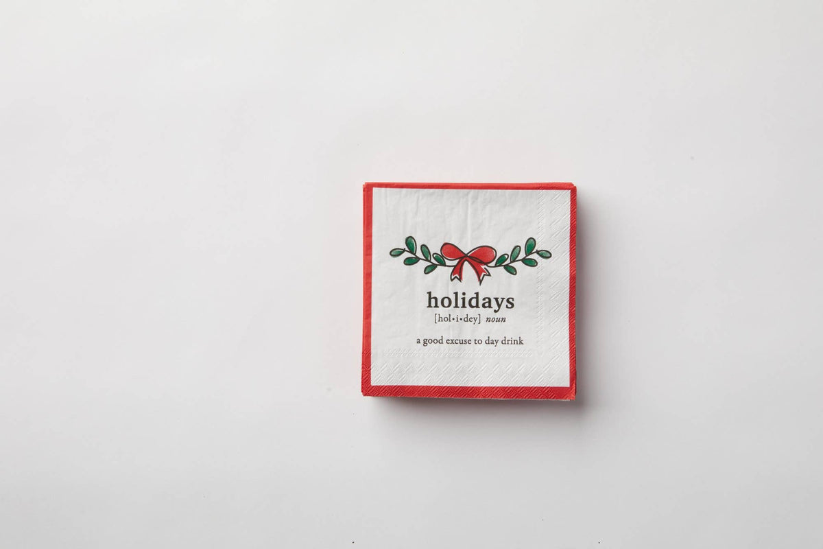 Holidays Paper Beverage Napkin