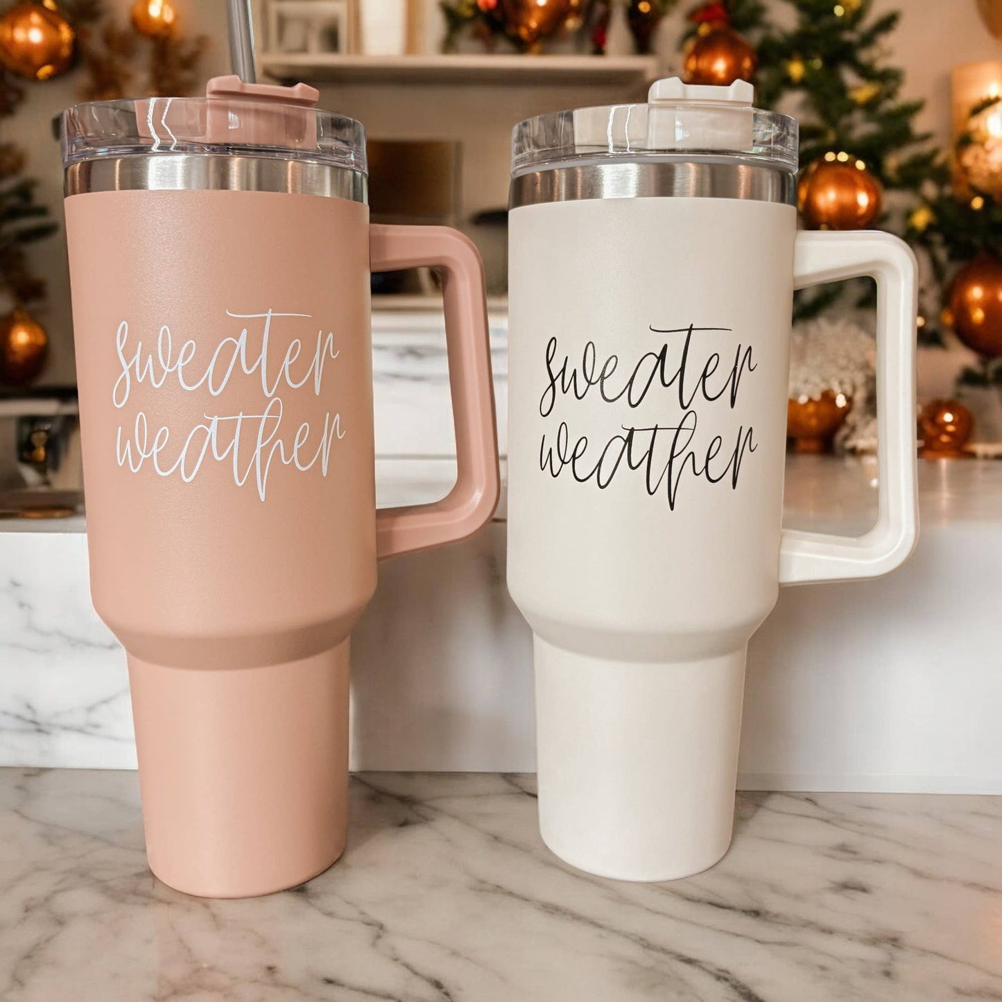 Mom's Sippy Cup, Back to School Gift, 40 oz Pink Tumbler Lid