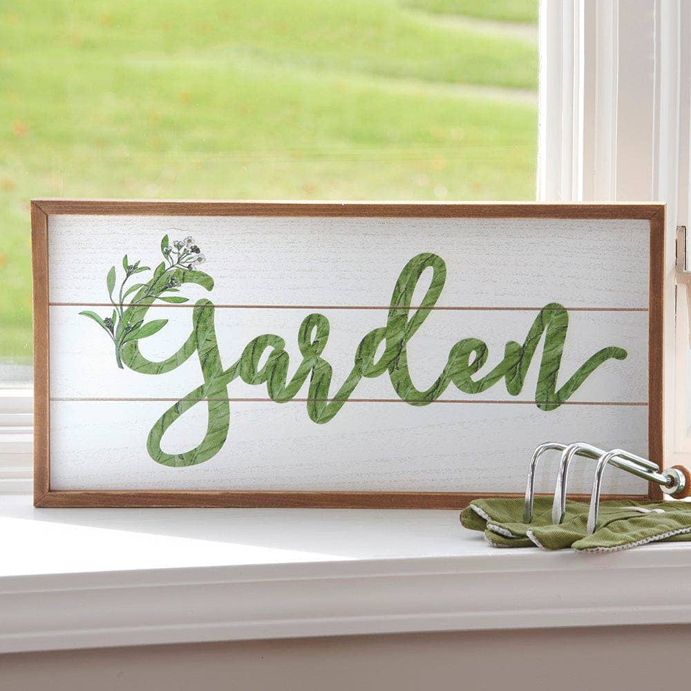 Garden Wood Sign