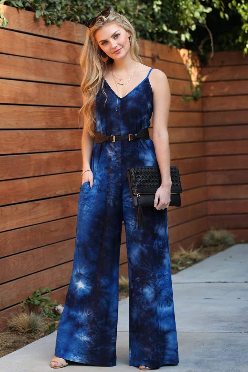 CWDMD810_LOOSE FIT SPAGHETTI STRAP POCKET JUMPSUIT